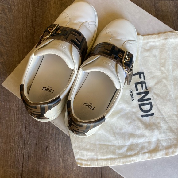 FENDI SNEAKERS WHITE SIZE 37 - Picture 5 of 5